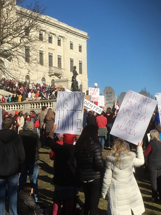 beatrice at women's march providence photo